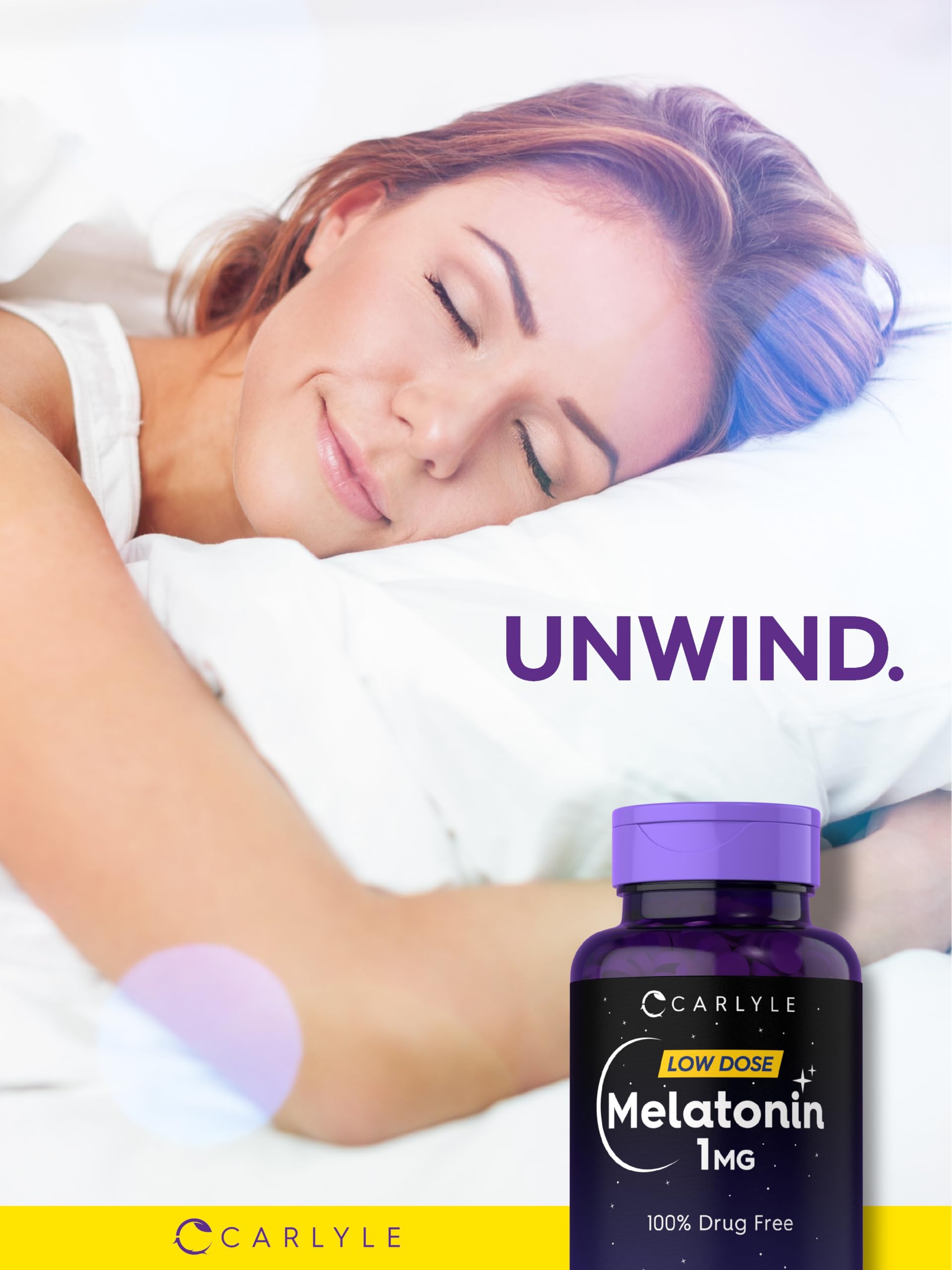 Carlyle Melatonin 1 mg product label