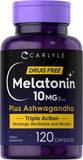 Carlyle Melatonin 10mg 120 Capsules front view