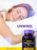 Carlyle Melatonin 10mg 120 Capsules packaging details