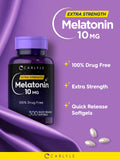Carlyle Melatonin 10mg softgels showing ingredients list