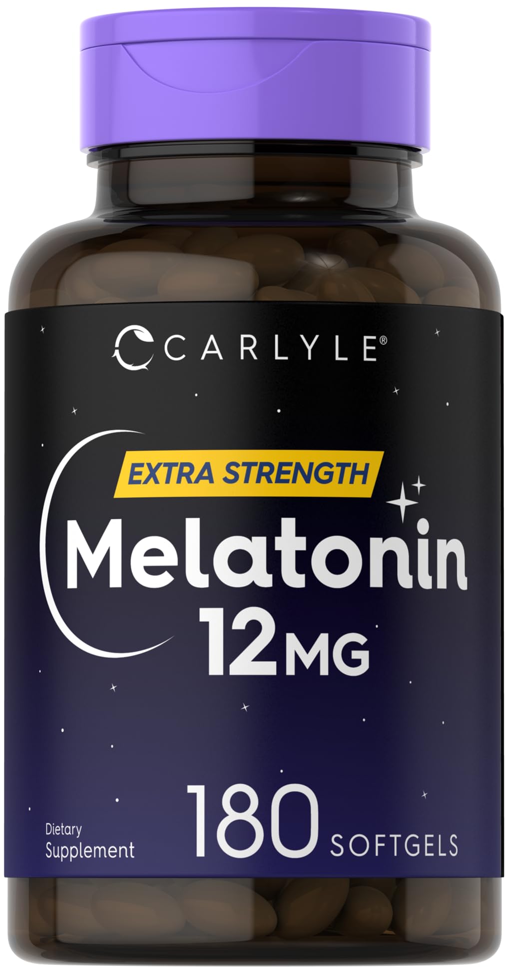 Carlyle Melatonin 12 mg Softgel Capsules front view