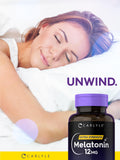 Carlyle Melatonin 12 mg Softgel Capsules with measuring spoon