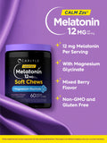 Carlyle Melatonin 12mg Soft Chews side view showing contents
