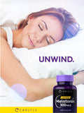 Carlyle Melatonin 300 mcg tablets in hand