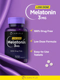 Carlyle Melatonin 3mg Tablets tablet close-up