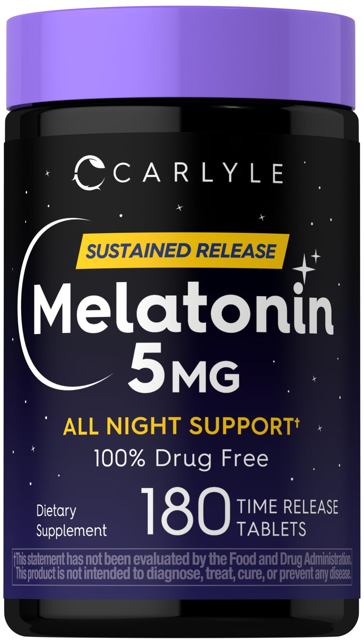 Carlyle Melatonin 5mg 180 Count front view