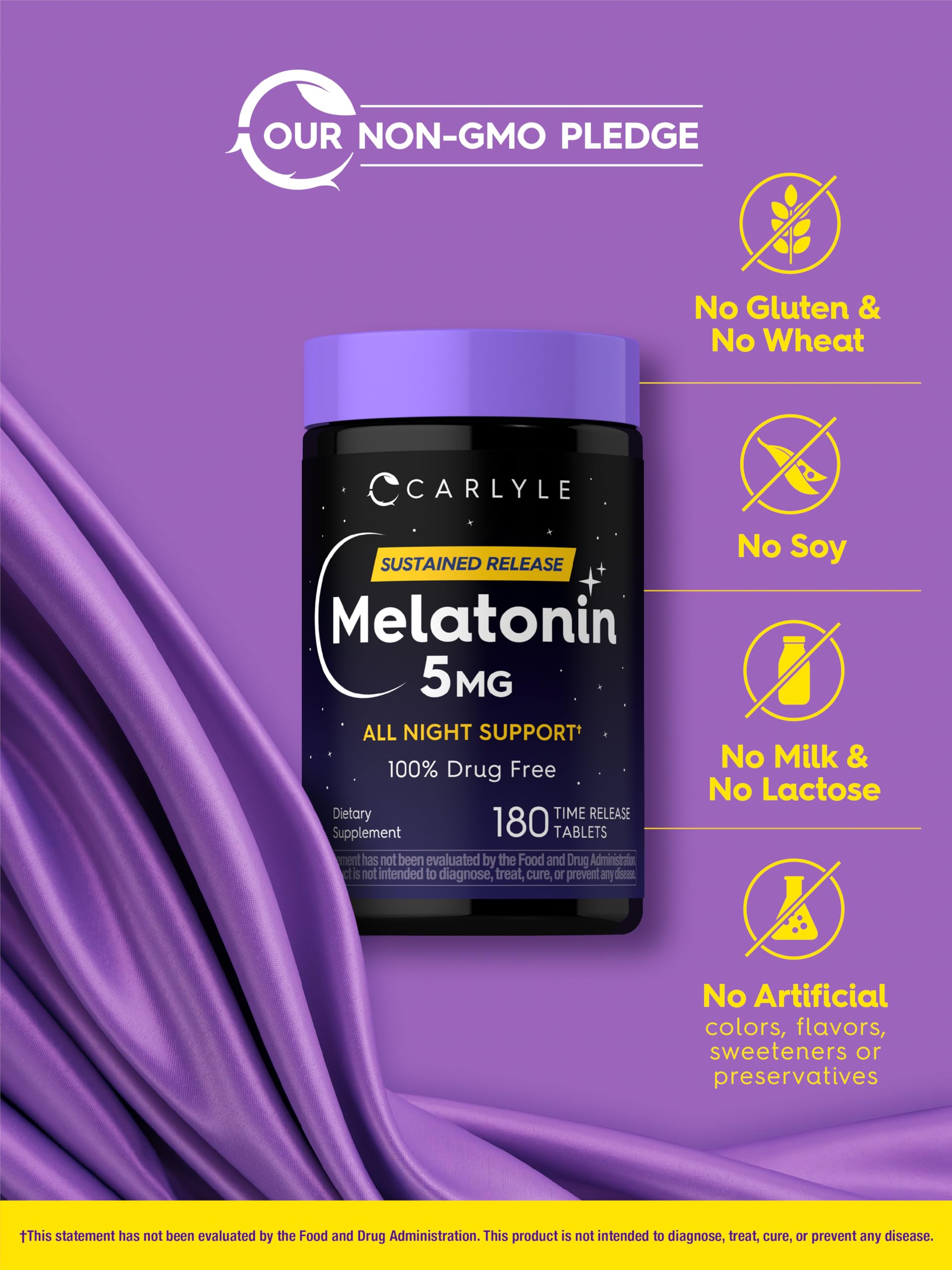 Carlyle Melatonin 5mg ingredients list