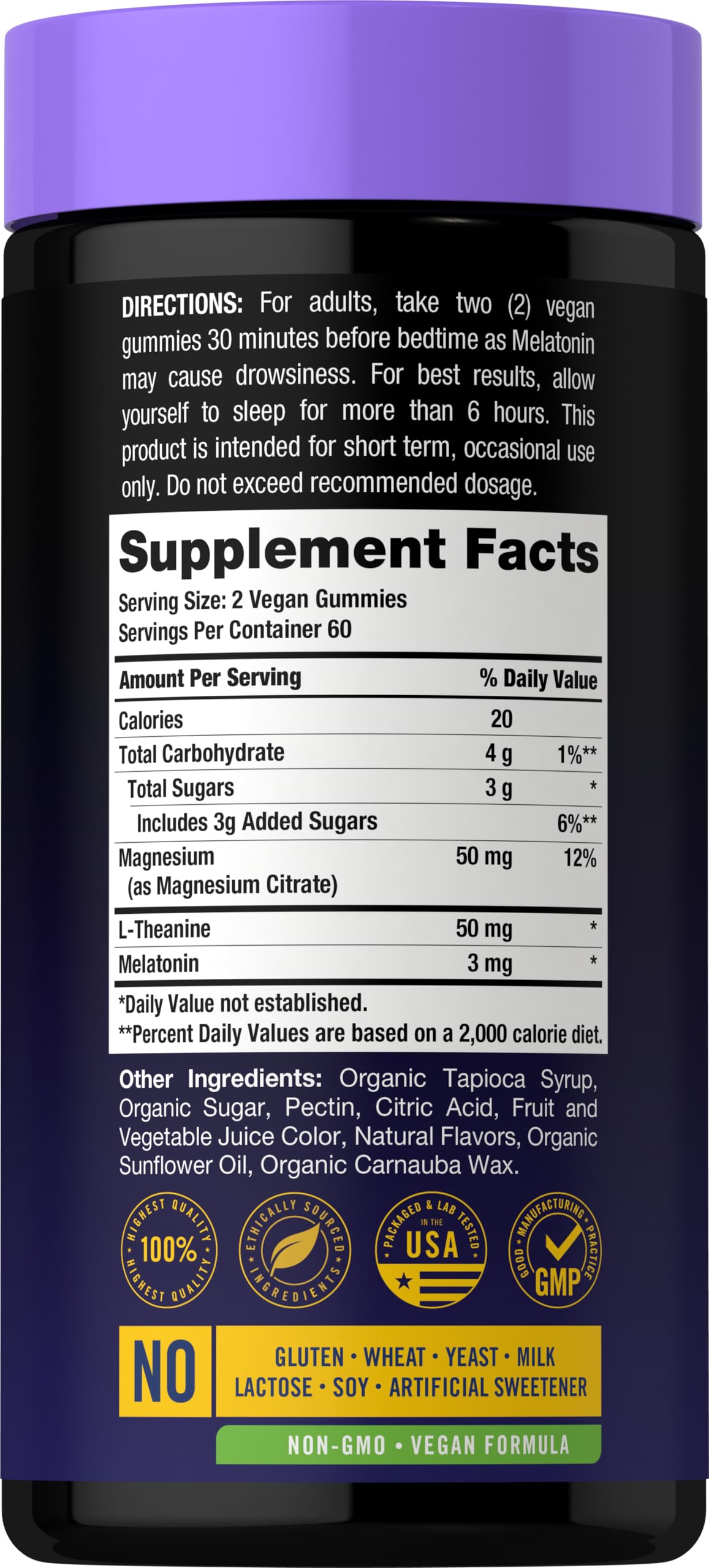Carlyle Melatonin and Magnesium Gummies close-up of gummies