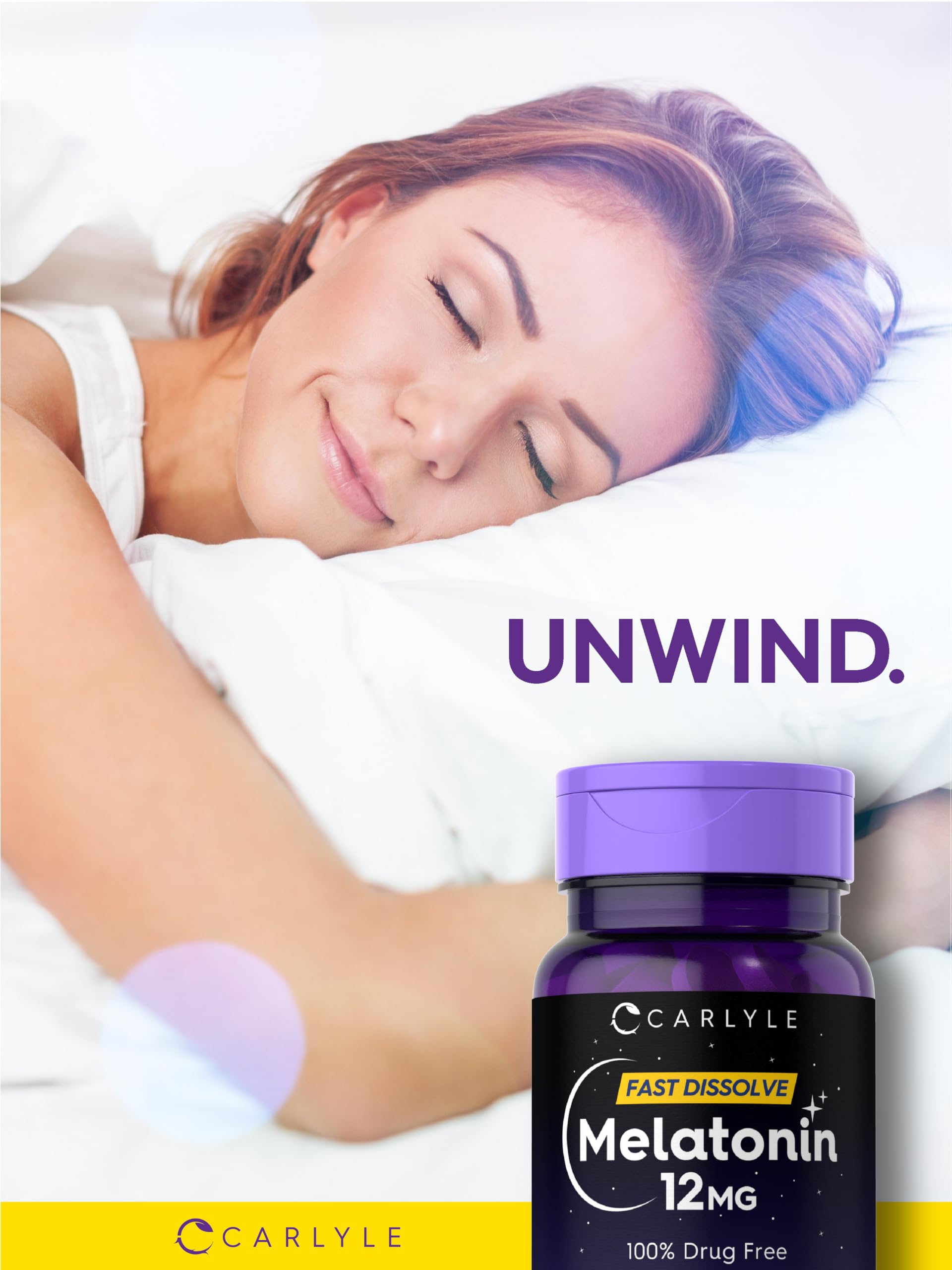 Carlyle Melatonin bottle side view
