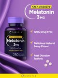 Carlyle Melatonin Fast Dissolve Tablets 3mg with natural berry flavour
