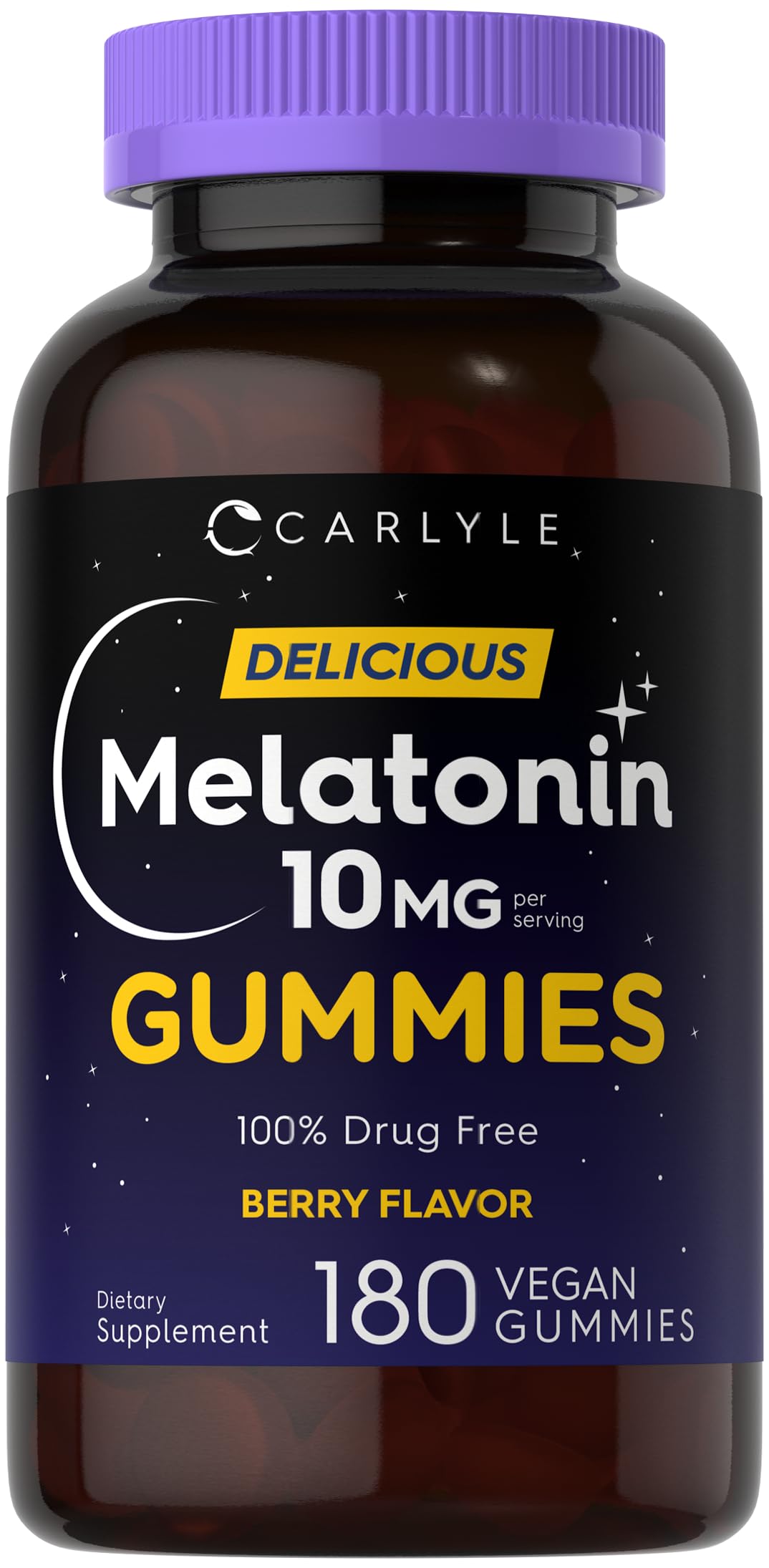 Carlyle Melatonin Gummies 10mg front view packaging