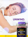 Carlyle Melatonin Gummies 12mg Berry Flavour side view