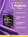 Carlyle Melatonin Gummies 3mg ingredients list on packaging
