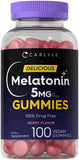 Carlyle Melatonin Gummies 5mg Berry Flavour front view