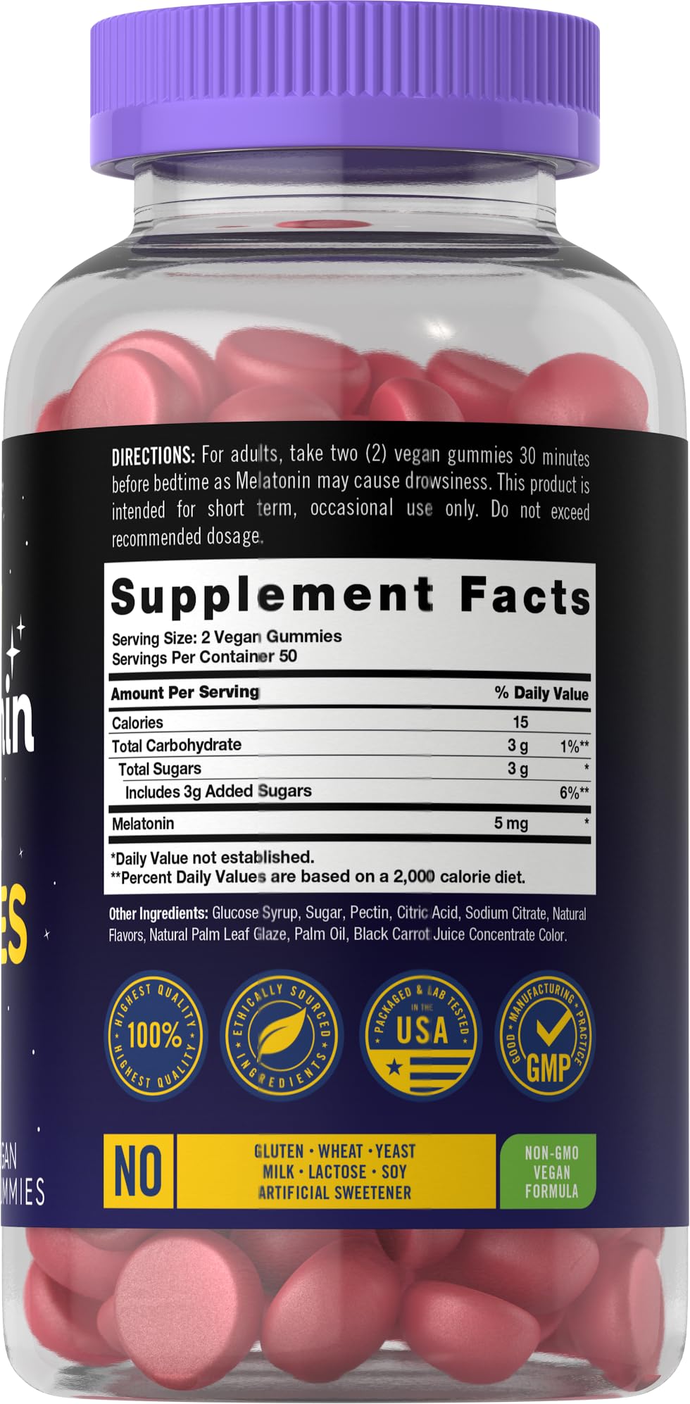 Carlyle Melatonin Gummies 5mg Berry Flavour packaging