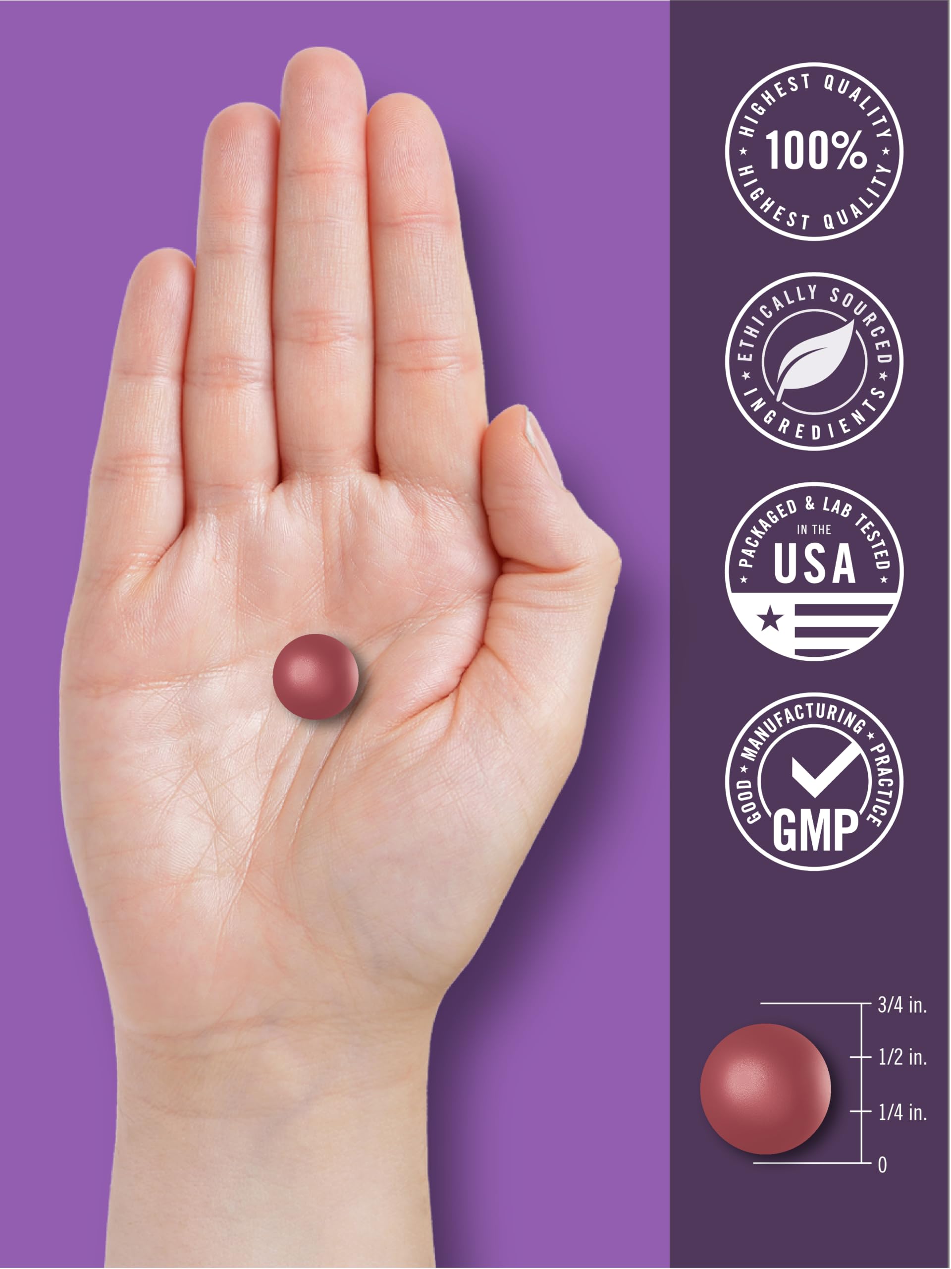 Carlyle Melatonin Gummies in a hand for size reference