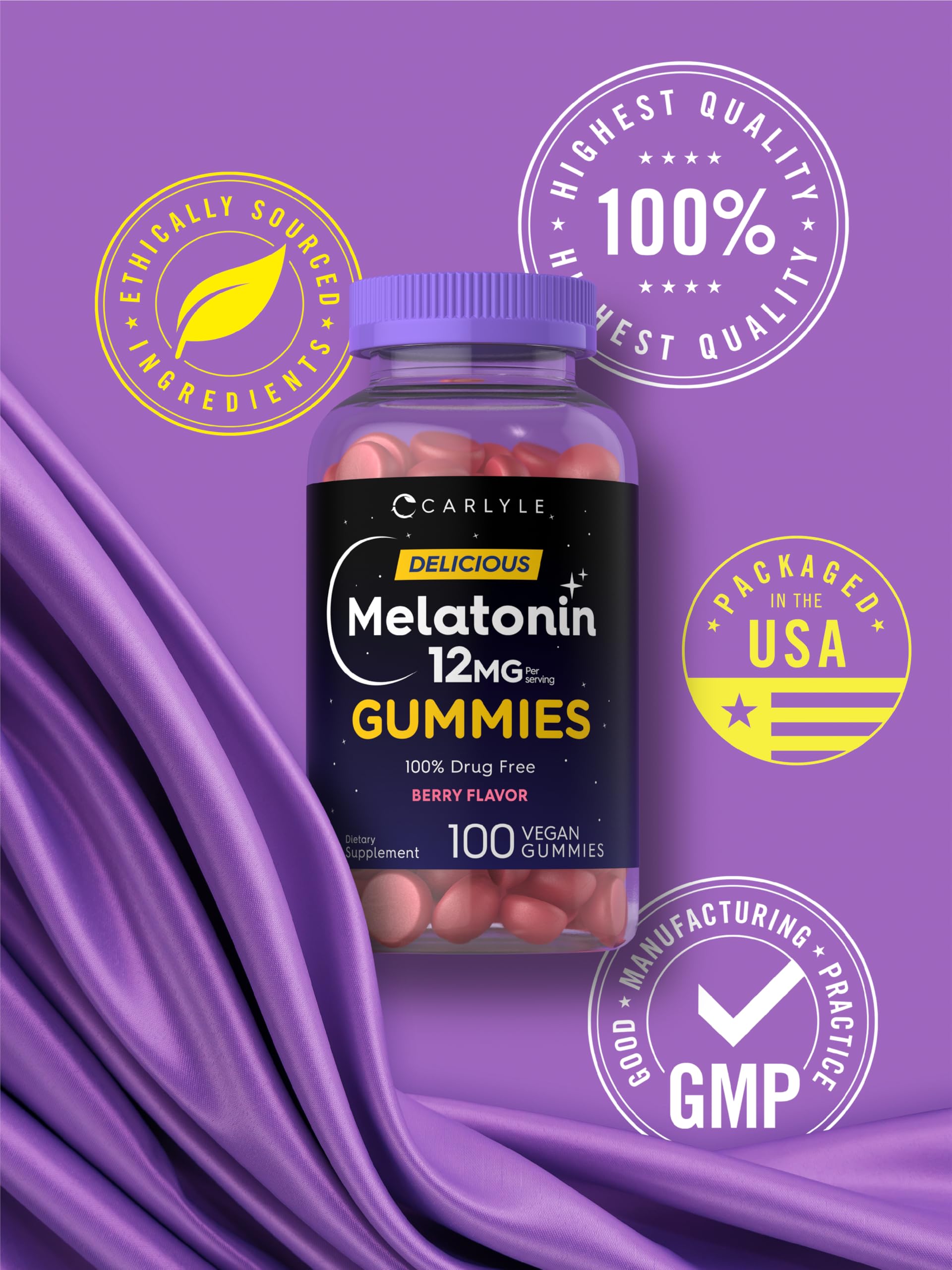 Carlyle Melatonin Gummies with other sleep supplements