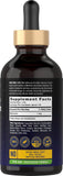 Carlyle Melatonin Liquid 1mg berry flavour 4 fl oz bottle side view