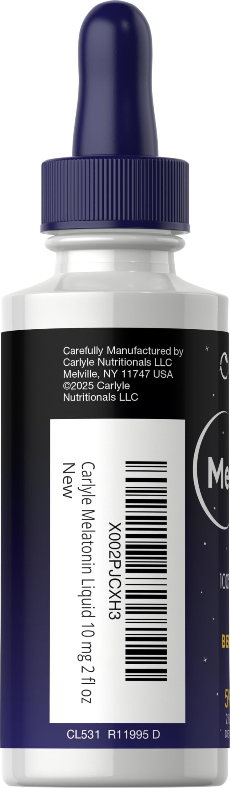 Carlyle Melatonin Liquid Drops 10mg berry flavour with dropper