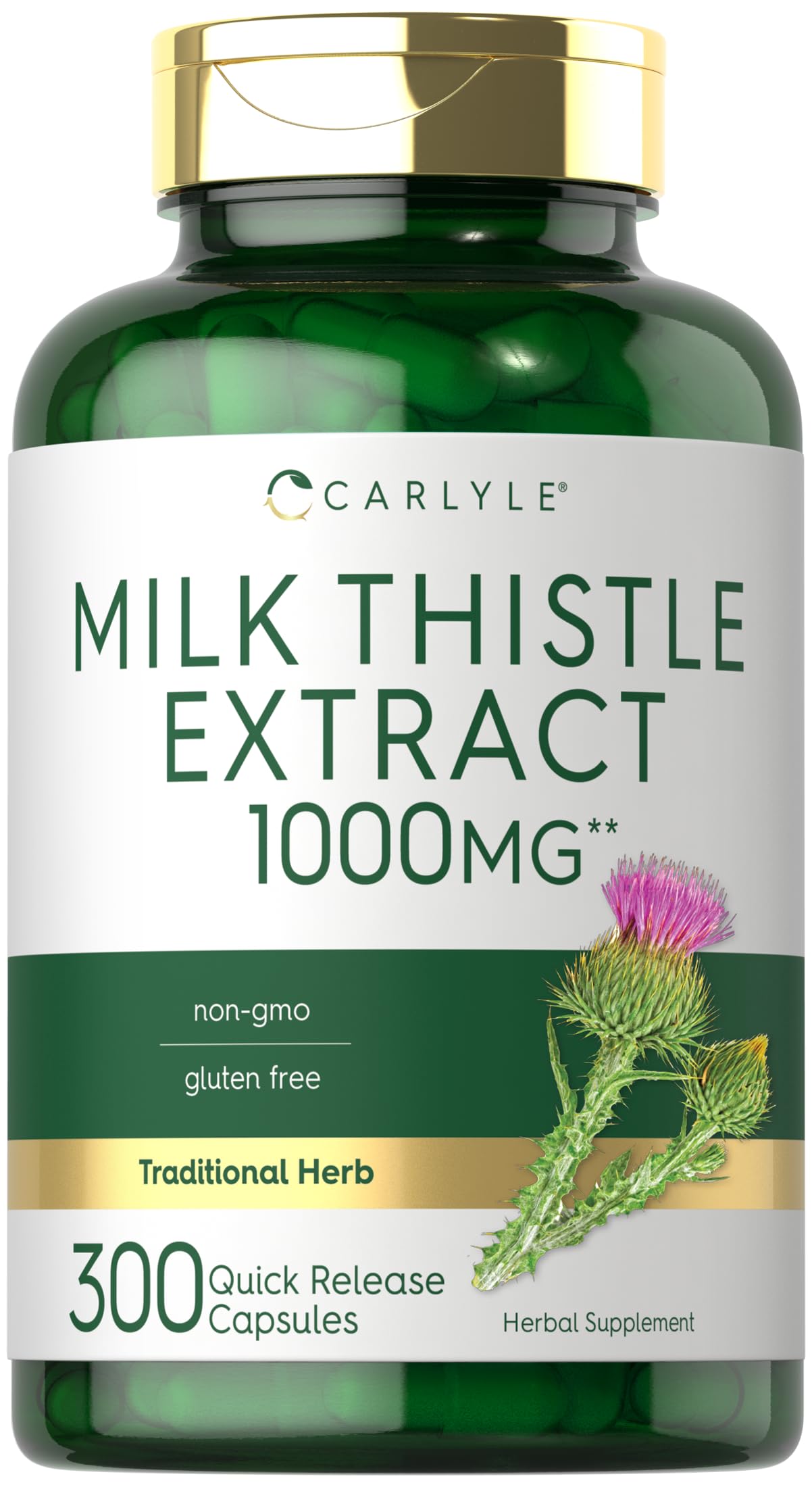 Carlyle Milk Thistle Seed Extract 60 Capsules front view