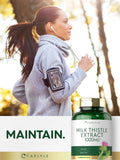 Carlyle Milk Thistle Seed Extract capsules in hand