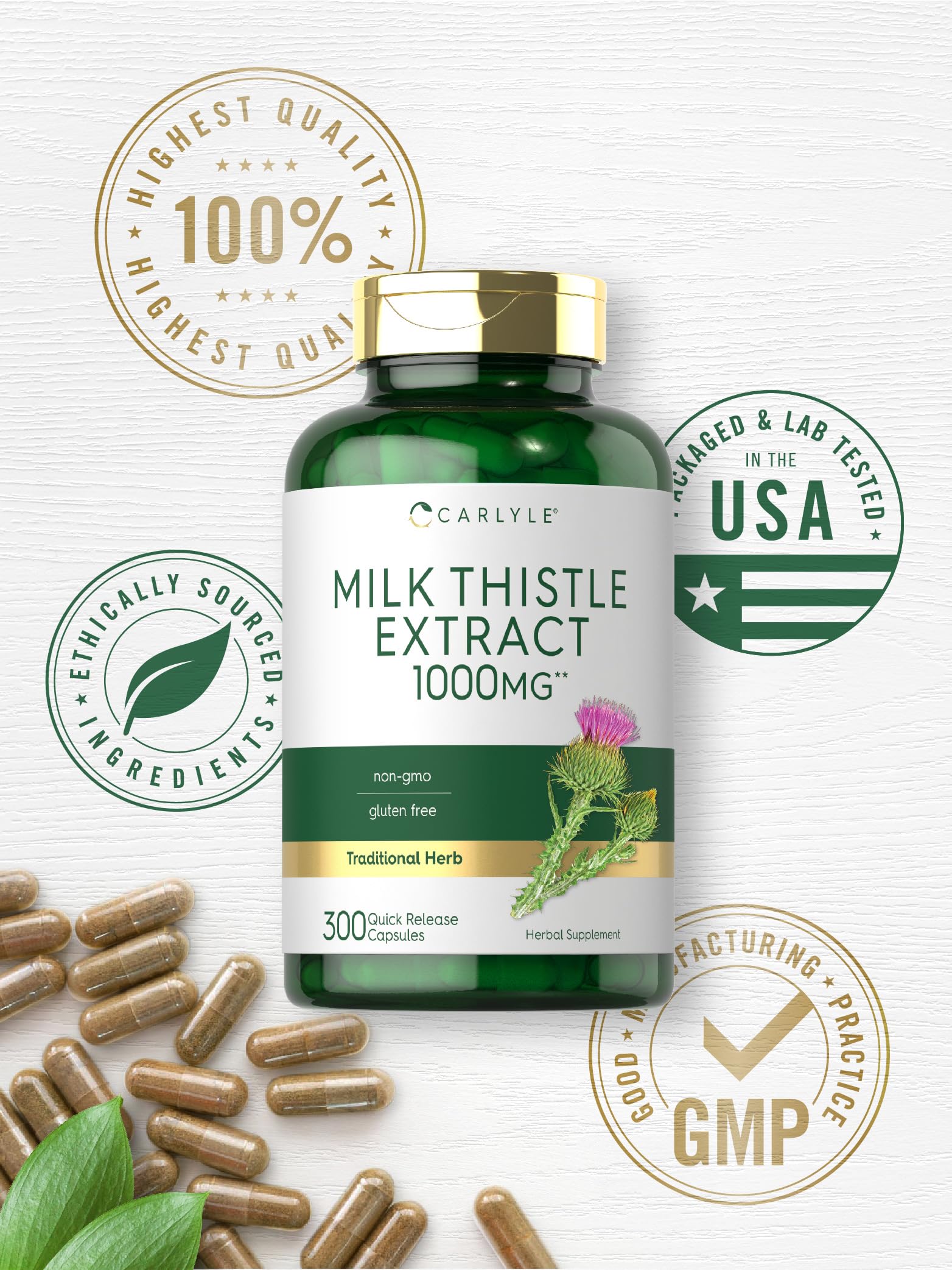 Carlyle Milk Thistle Seed Extract packaging details