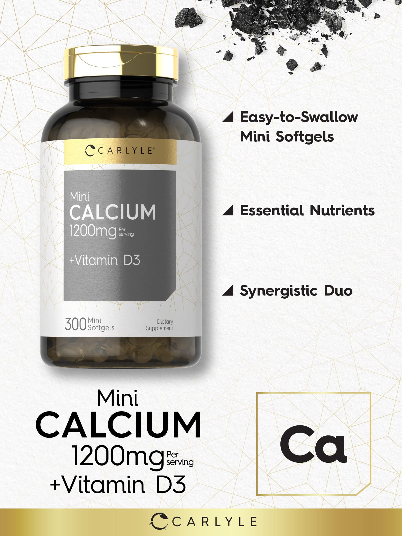 Carlyle Mini Calcium Softgels serving size softgel