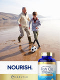 Carlyle Mini Omega 3 Fish Oil 220g bottle with capsules