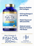 Carlyle Mini Omega 3 Fish Oil 220g capsules on a wooden surface