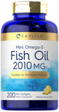 Carlyle Mini Omega 3 Fish Oil 220g front view with lemon flavour