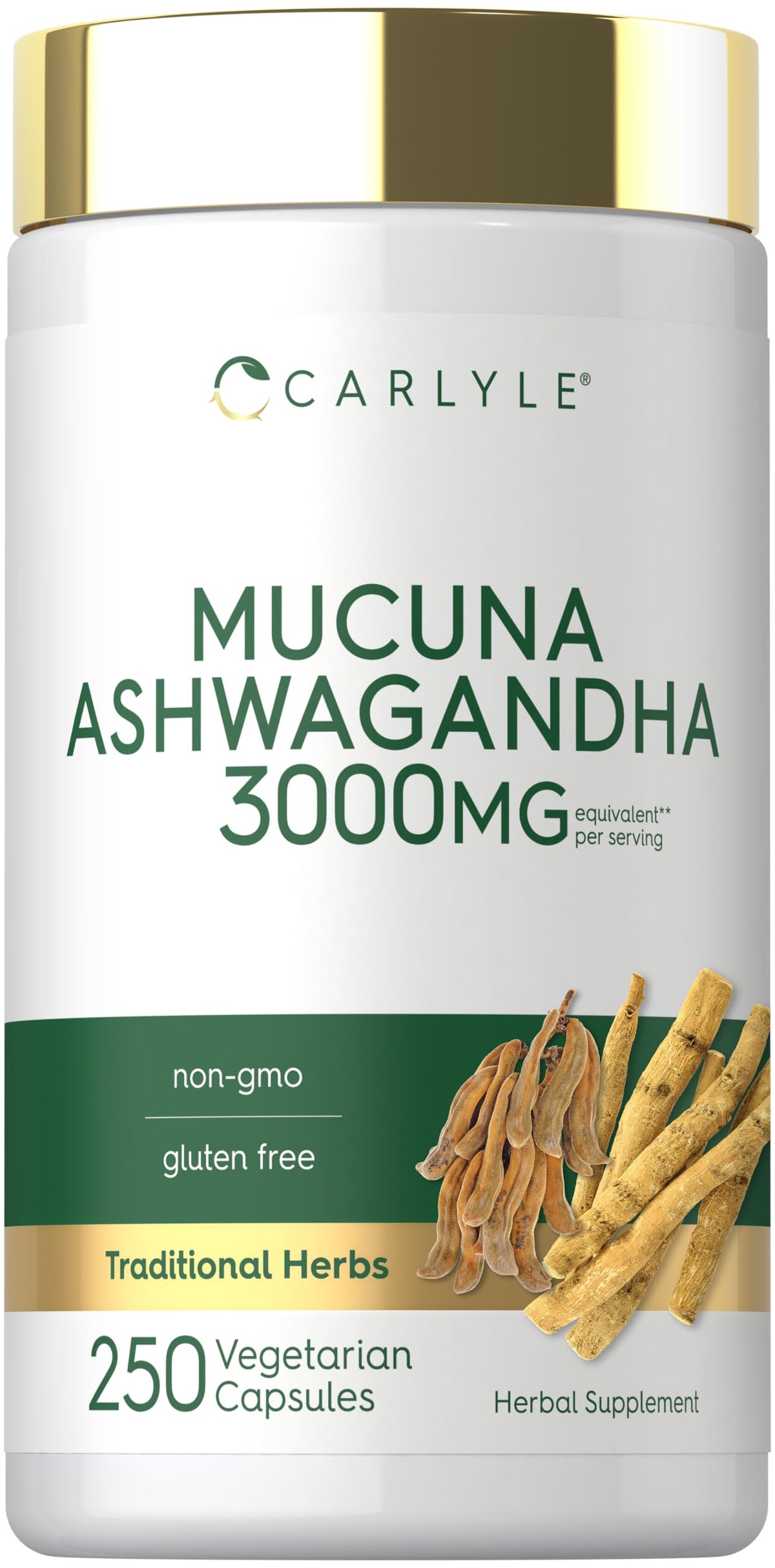 Carlyle Mucuna Ashwagandha Complex 139g front view