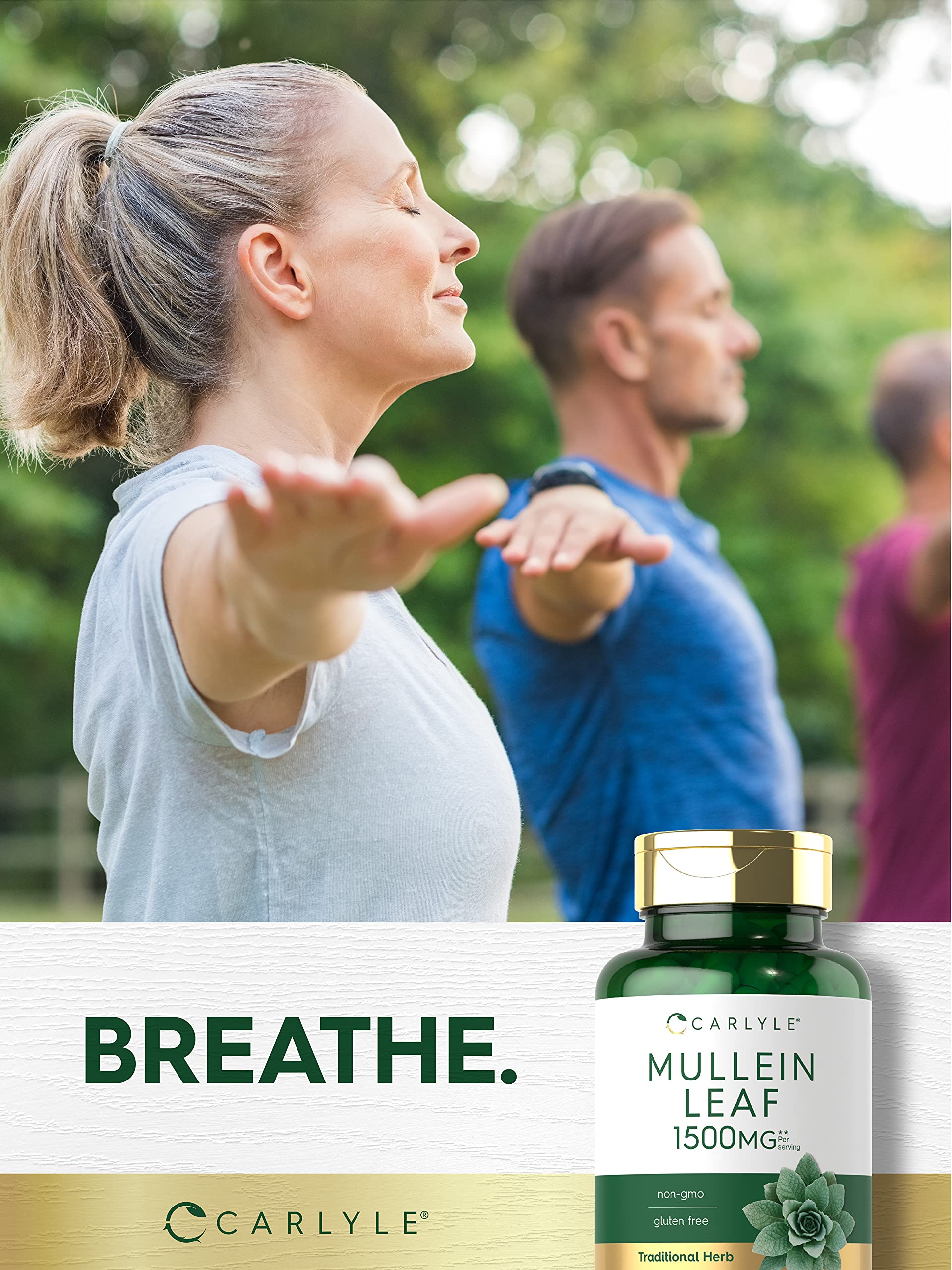 Carlyle Mullein Leaf Capsules in a lifestyle setting