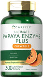 Carlyle Multi-Enzyme Chewable Tablets front view with packaging