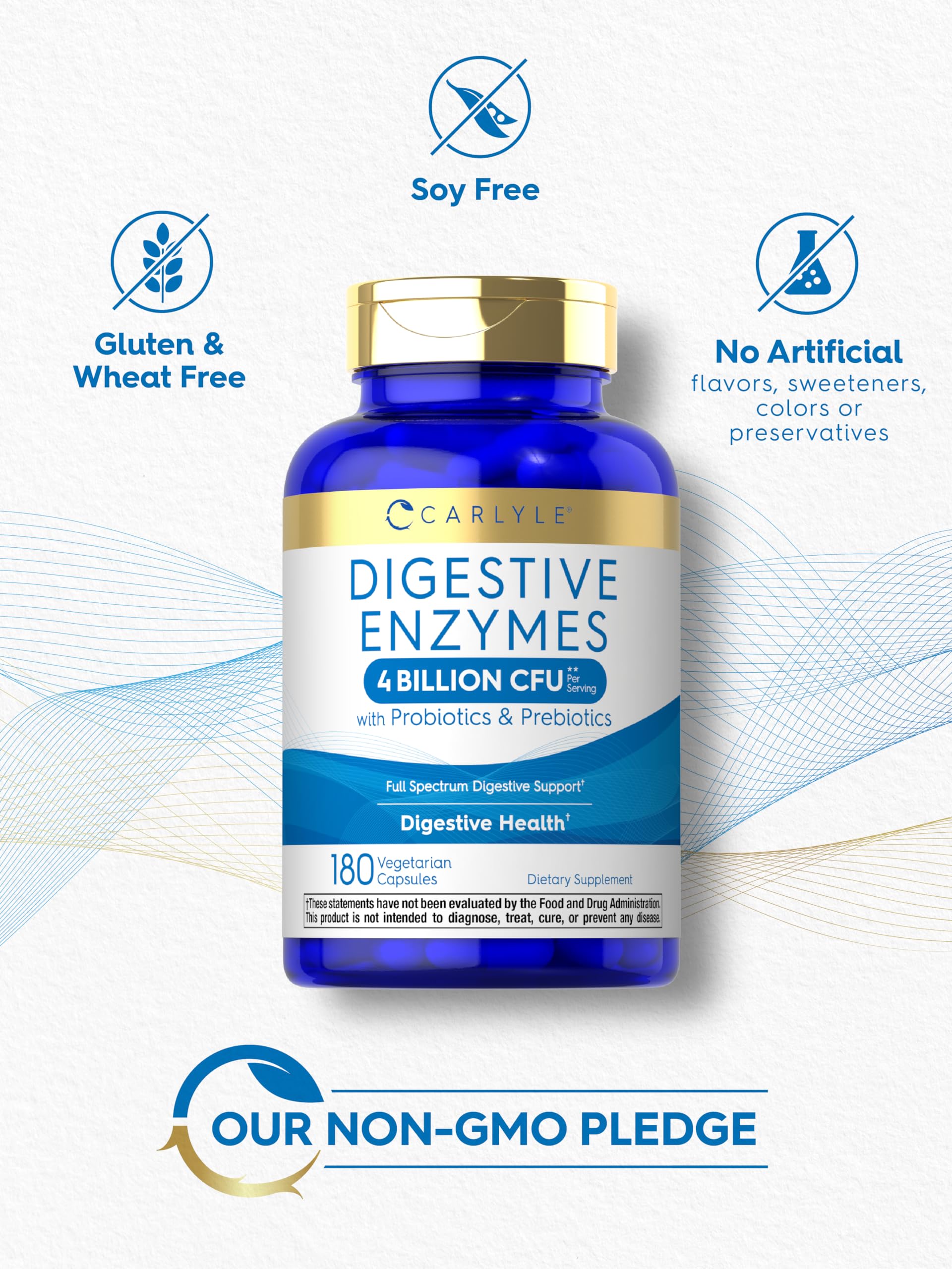 Carlyle Multi-Enzymes 120 Capsules in a lifestyle setting