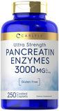 Carlyle Multi-Enzymes Pancreatin 500mg 120 Caplets front view