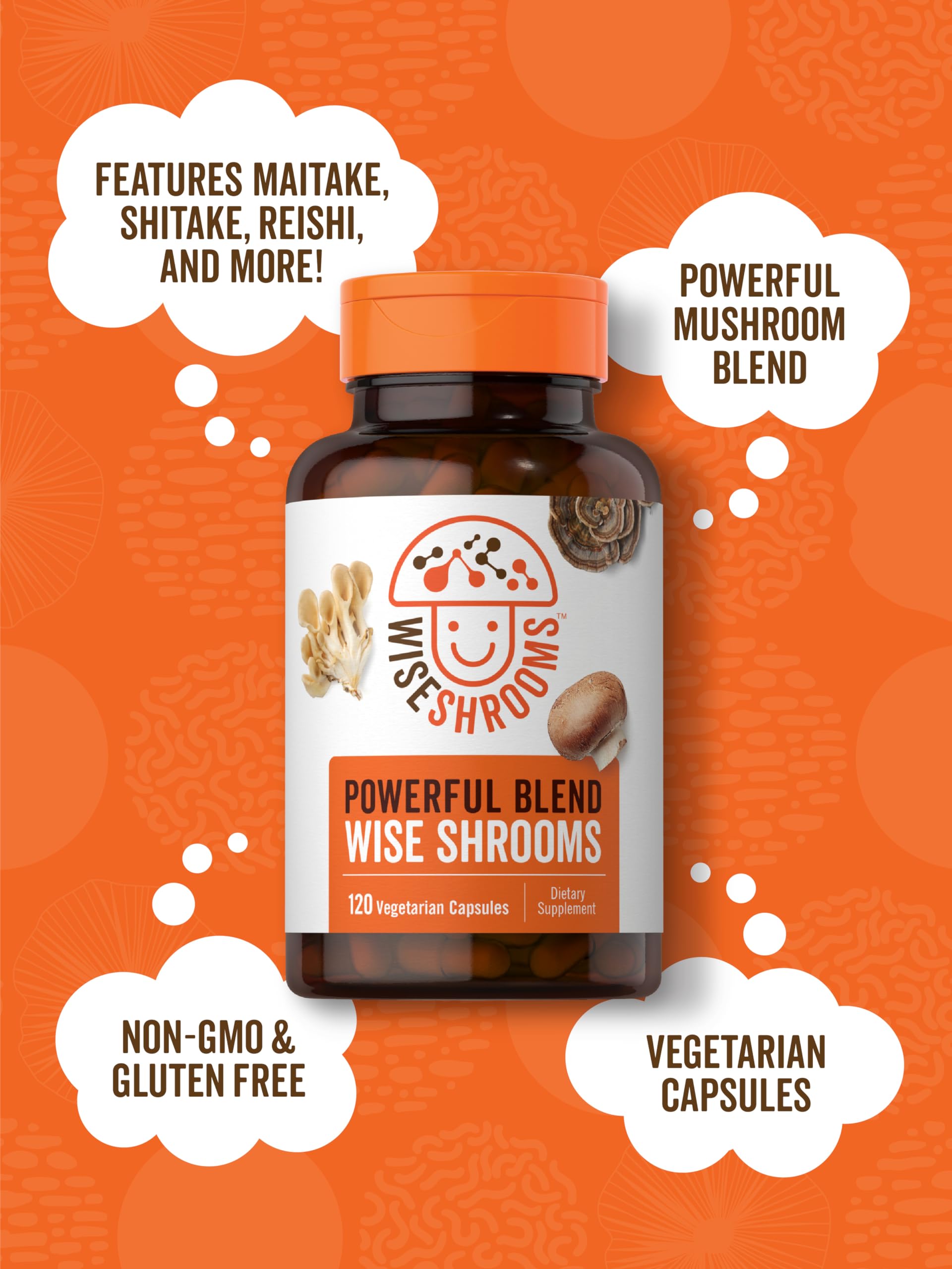 Carlyle Mushroom Blend Supplement side view
