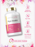 Carlyle Myo-Inositol 2600mg supplement bottle with measuring spoon
