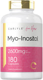 Carlyle Myo-Inositol 2600mg supplement capsule bottle front view