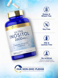 Carlyle MYO-INOSITOL Capsules 2600mg capsules on a table