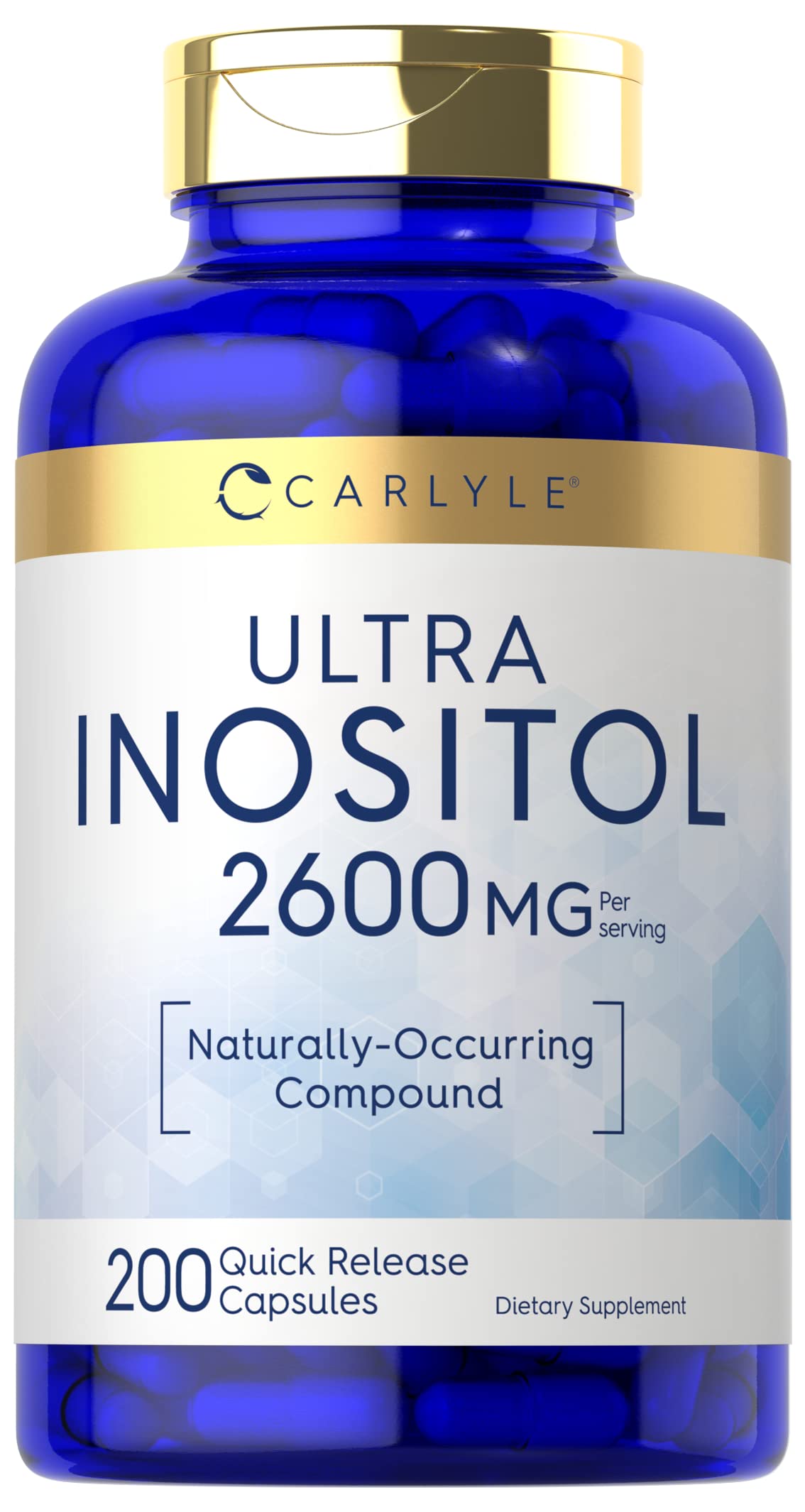 Carlyle MYO-INOSITOL Capsules 2600mg front view