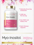 Carlyle Myo-Inositol supplement ingredients list on packaging