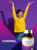 Carlyle Niacin B3 100mg tablet with measuring spoon