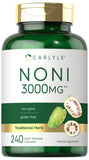 Carlyle Noni Herbal Supplement 60 quick-release capsules front view