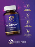 Carlyle Nootropic Supplement Capsules label close-up showing ingredients