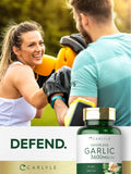 Carlyle Odorless Garlic Softgels showing ingredients