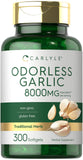 Carlyle Odourless Garlic Softgels front view with packaging
