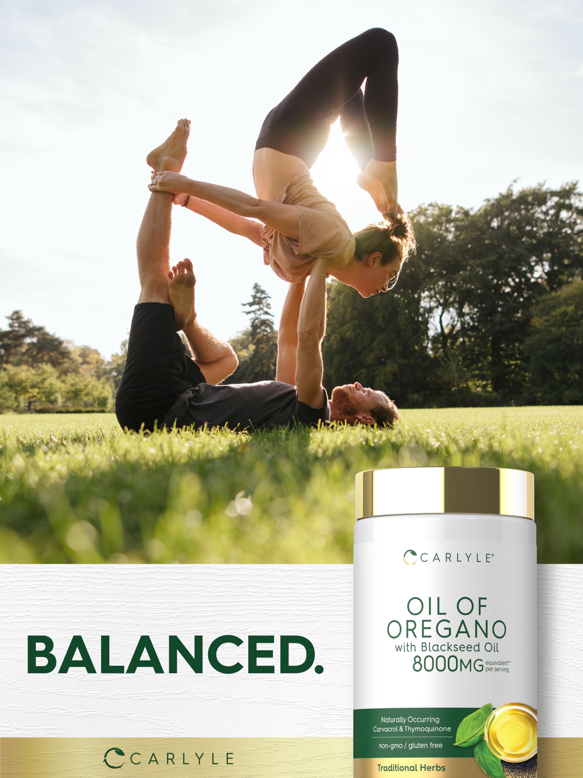 Carlyle Oil of Oregano with Blackseed Oil 168g nutritional information