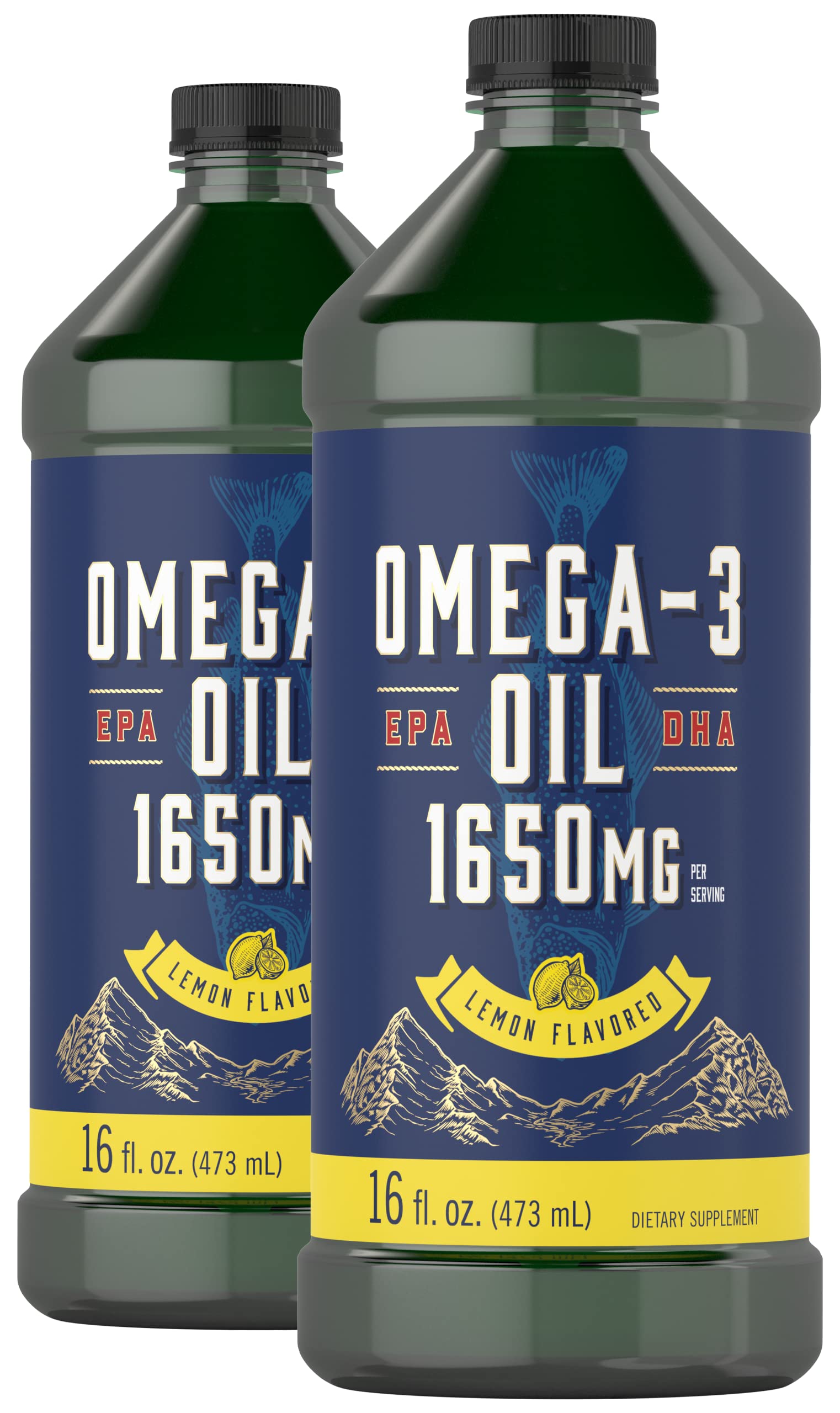 Carlyle Omega-3 Fish Oil Liquid 1,650mg front view