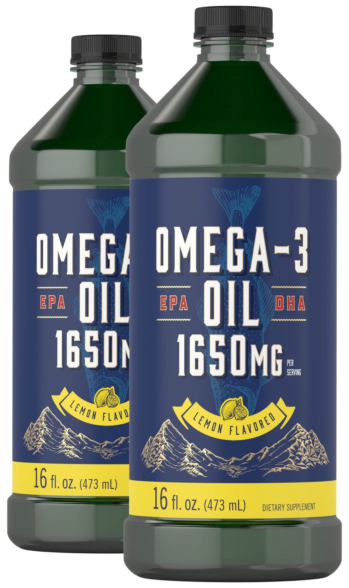 Carlyle Omega-3 Fish Oil Liquid 1,650mg front view