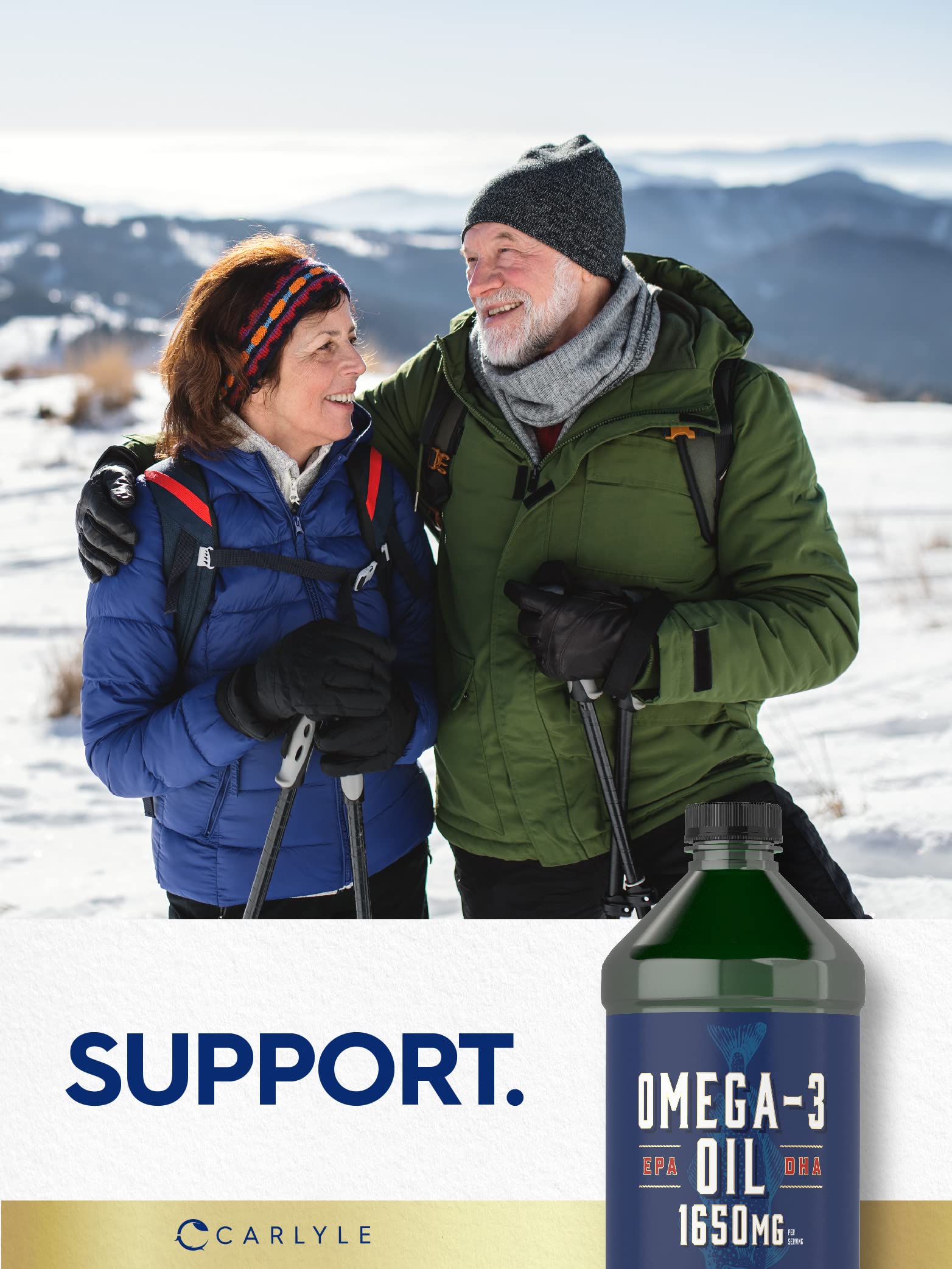 Carlyle Omega-3 Fish Oil Liquid serving suggestion